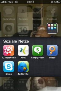 Iphone IOS 4 mit Ordner